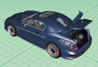 car configurator blue